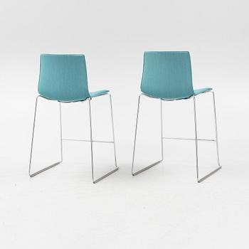 Six 'Catifa' barstools, Arper, 21st century.