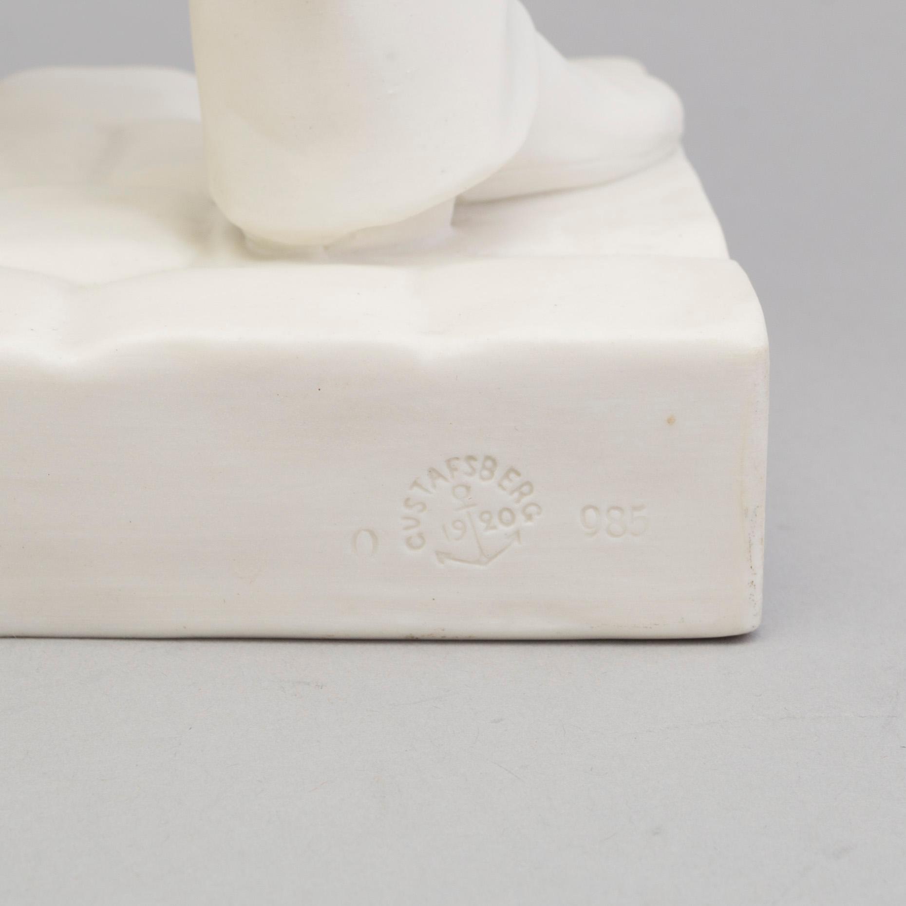 TWO PARIAN FIGURES, Gustafsberg 1894 and 1920.