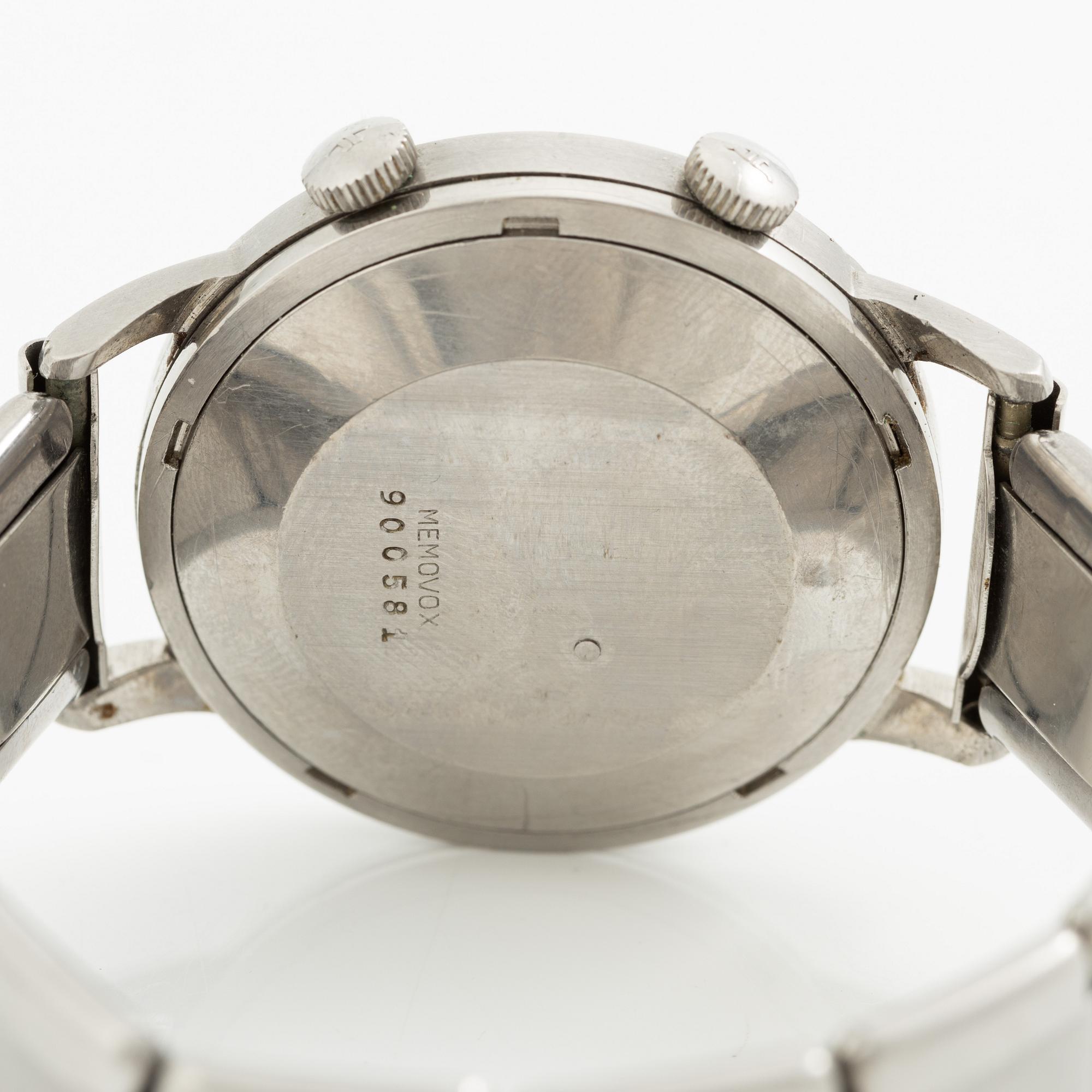 Jaeger-LeCoultre, Memovox, wristwatch, 37 mm.