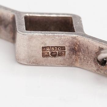 Jorma Laine, A silver necklace "Ruutu". Kultateollisuus, Turku 1971.