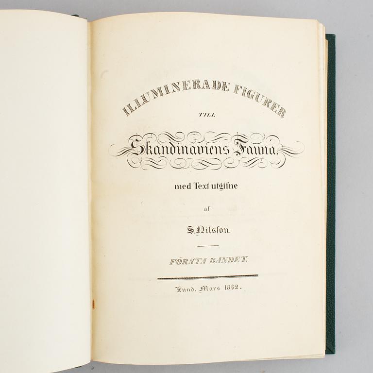 Med 200 litograferade zoologiska planscher, 1832-40, (2 vol).