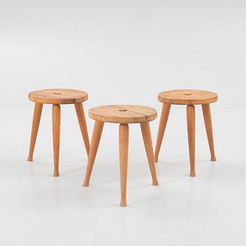 Stools 3 pcs. second half of the 20th century.