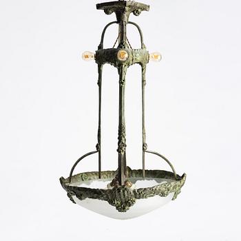 Ceiling lamp, Art Nouveau, early 20th century.
