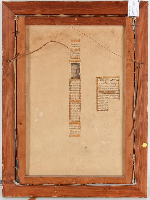 ÅKE SCHMÄGERS-GUSTAFSSON, olja på duk, signerad.