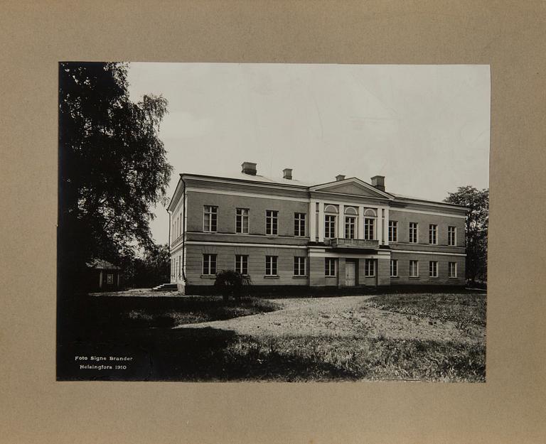 Signe Brander, eleven photographs, mounted on cardboard. First quarter of the 20th century.