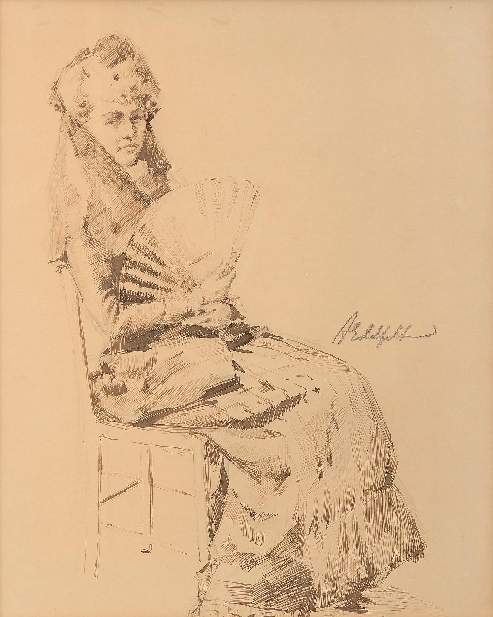 Albert Edelfelt, PORTRÄTT AV AINO ACKTÉ.