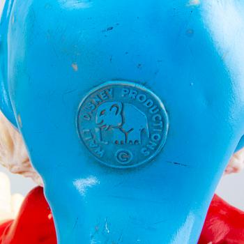 LEKSAKSFIGURER, "Snövit och de 7 dvärgarna" 8 st, plast, delvis märkta Walt Disney Productions.