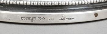 LJUSSTAKAR, ett par, silver, Löfman, Uppsala, 1971 och 1972.