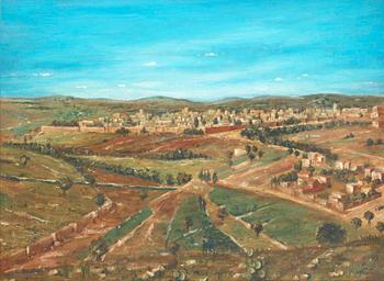 236. Ludwig Blum, View of Jerusalem.