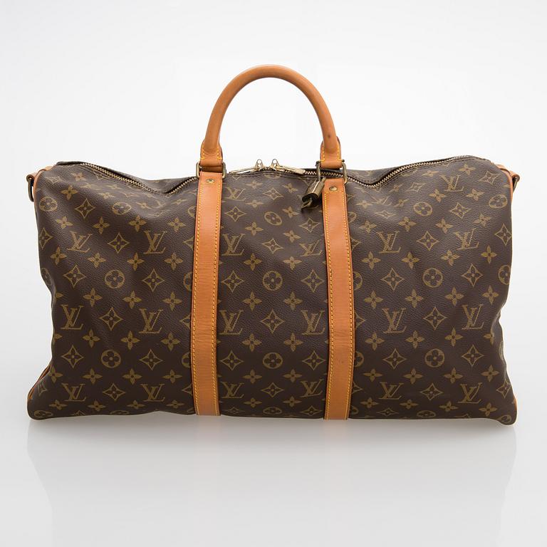 Louis Vuitton, A Monogram 'Keepall Bandouliere 50' weekendbag.