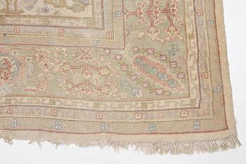 An antique Ushak carpet, West Anatolia, c. 486 x 391 cm.