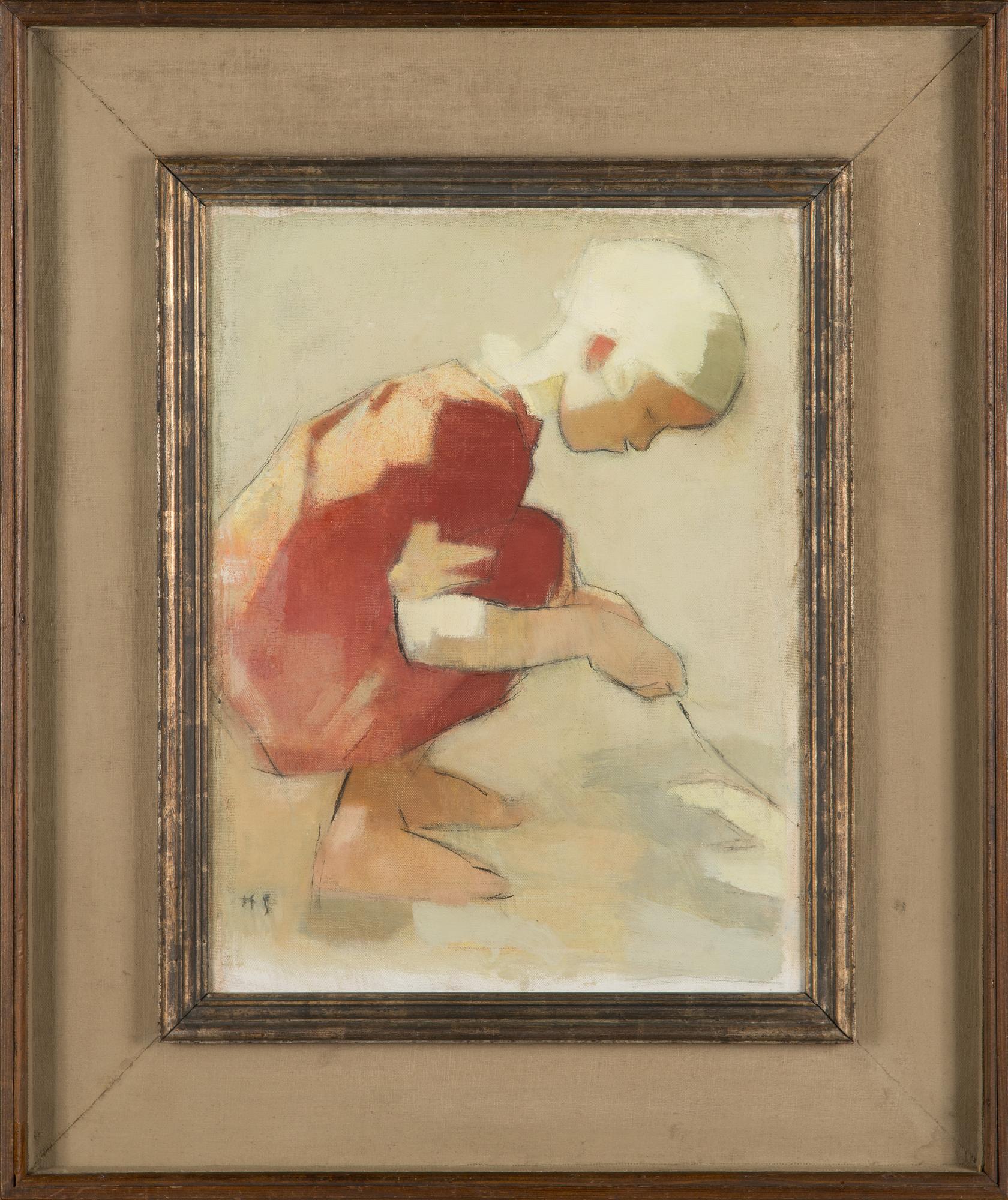 Helene Schjerfbeck, Girl on the Sand.