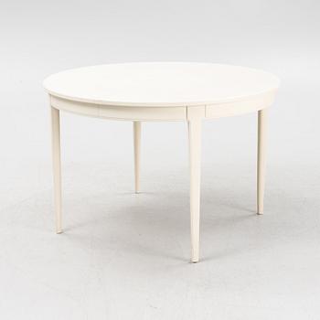 Carl Malmsten, a 'Herrgården' dining table and four 'Ulfåsa' chairs, second half of the 20th Century.