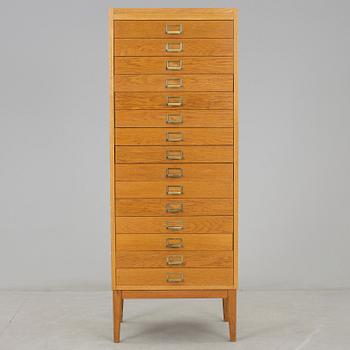 ARKIVSKÅP, ekfanér, 1900-talets mitt.