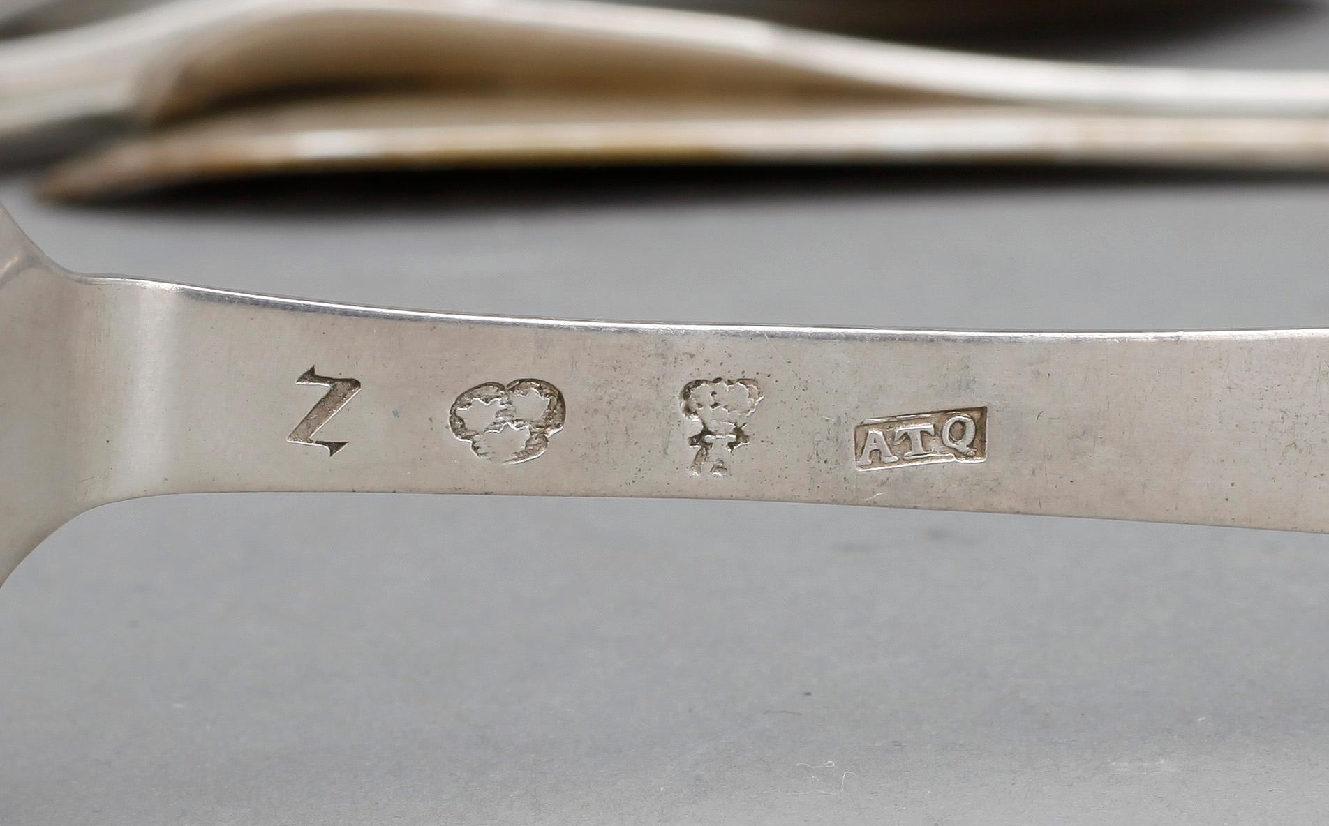 MATSKEDAR, 16 st olika, silver, olika mästare och städer, bla Anders Törnqvist dä, Åbo, 1700-1900-tal. Tot ca 826 gram.