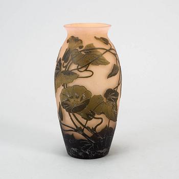 An art nouveau glass vase, Arsall, Vereinigten Lausitzer Glaswerken, early 20th century.