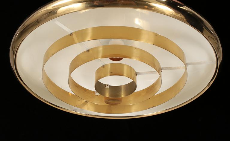 TAKLAMPA, Bergboms, diameter 54 cm, 1900-talets andra hälft.