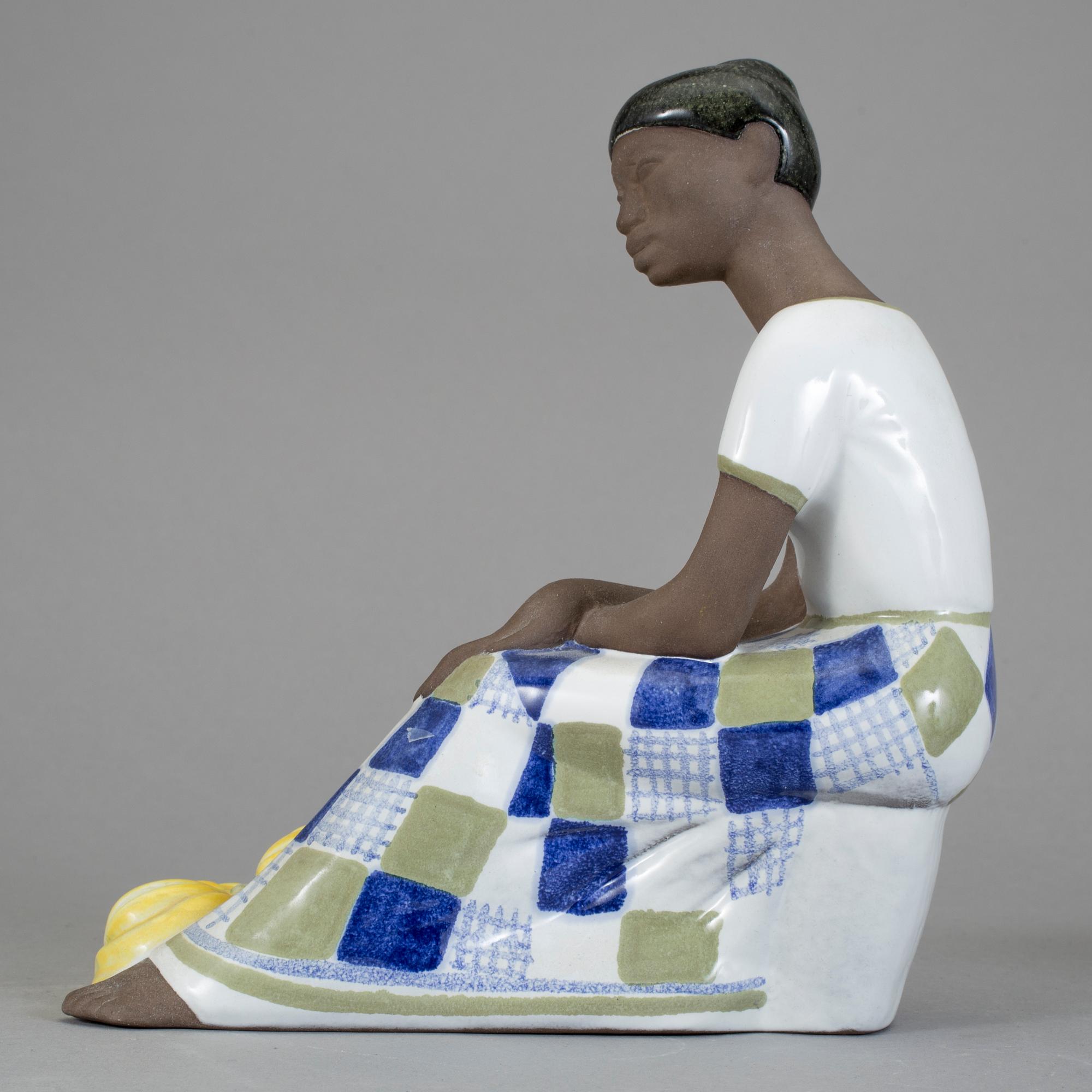 FIGURIN, keramik, Mari Simmulson, Upsala Ekeby.