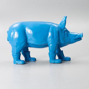 William Sweetlove, "Cloned blue father pig".