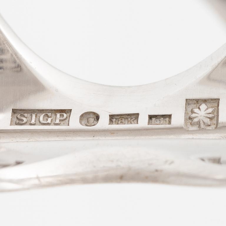 Sigurd Persson, Wolfgang, Gessl, 18K white gold with brilliant-cut diamonds.