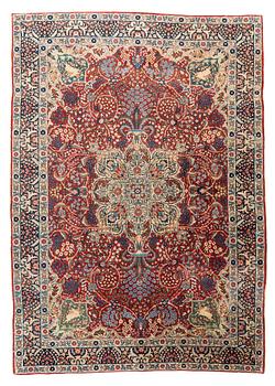 317. A carpet, semi-antique Tabriz, ca 353 x 241 - 245 cm.