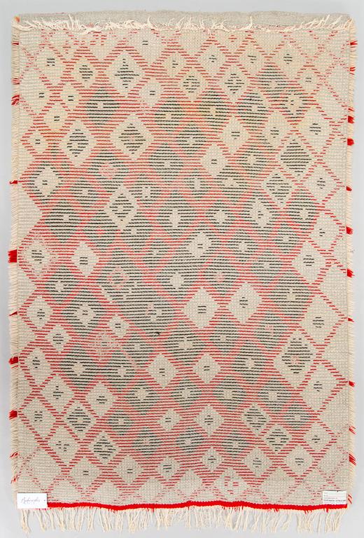 Aappo Härkönen, a Finnis rya rug for  Kuortaneen Kotikutomo. Circa 160 x 105 cm.