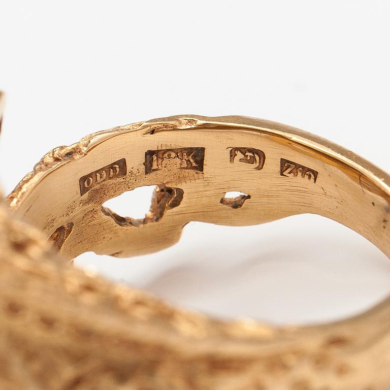 Ring, 18K guld. Odds guld, Visby 1998.