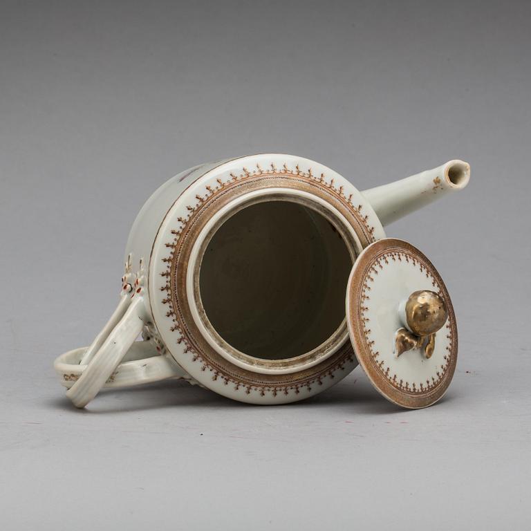 TEKANNA, porslin, Jiaqing, Kina, omkring 1800.