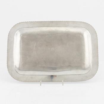 Estrid Ericson, bricka, tenn, Firma Svenskt Tenn, Stockholm, 1952.