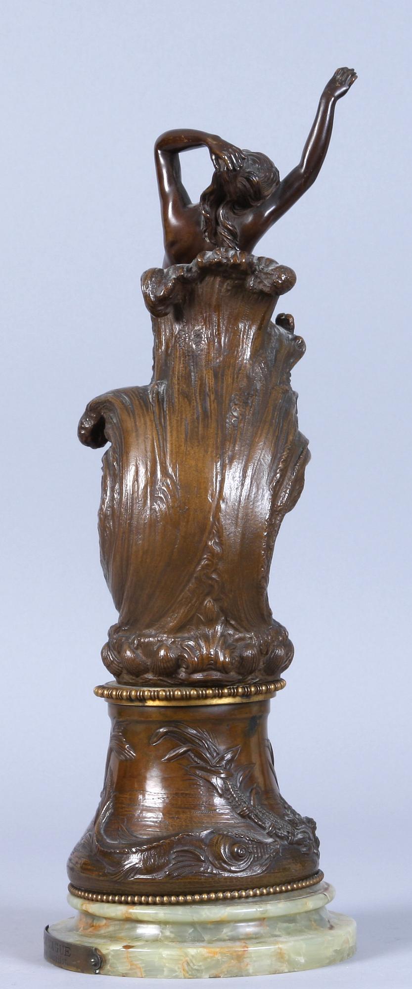 EUGÈNE BARILLOT, efter, skulptur, "La Vague".