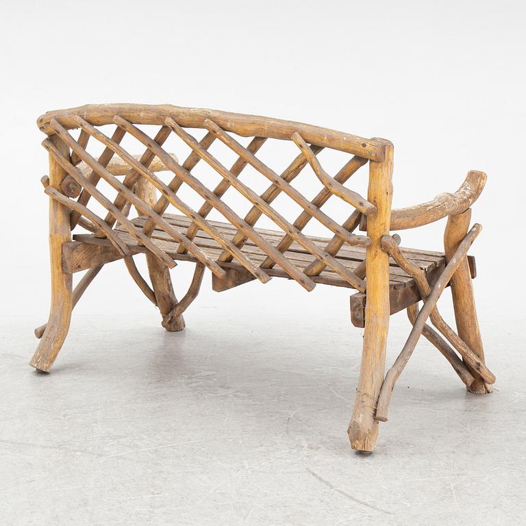 Trädgårdsmöbel för barn, 4 delar, 1900-talets andra hälft.