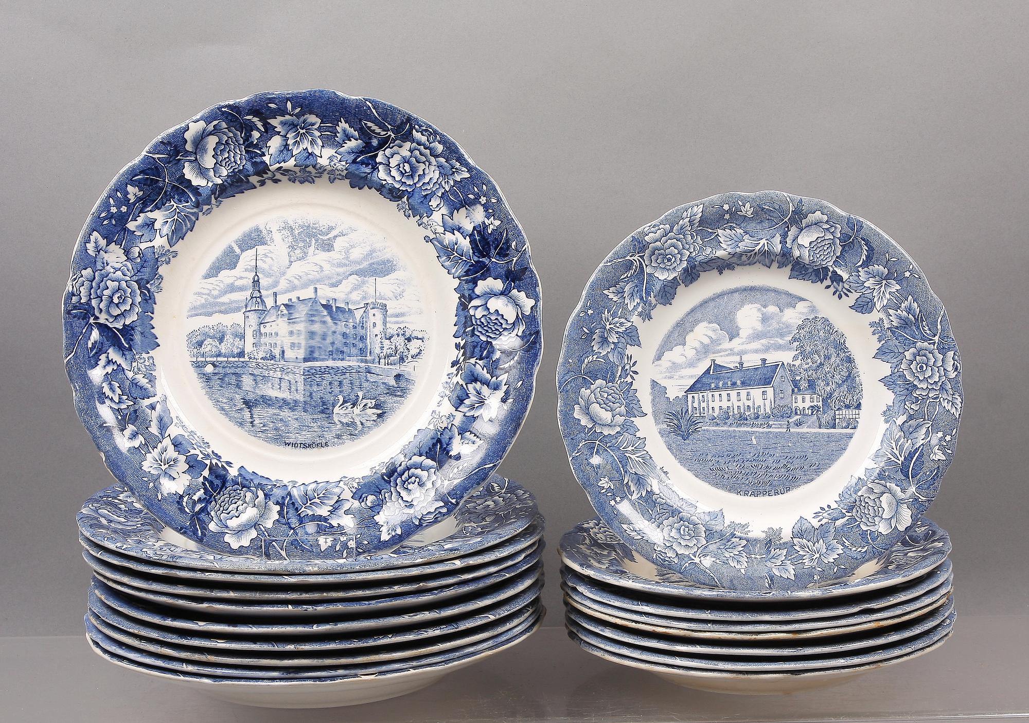 MATSERVIS, 50 delar,flintgods, "Skåne", Rörstrand.