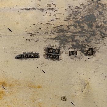 Jacob Wiberg, brödkorg, silver, Moskva 1836.