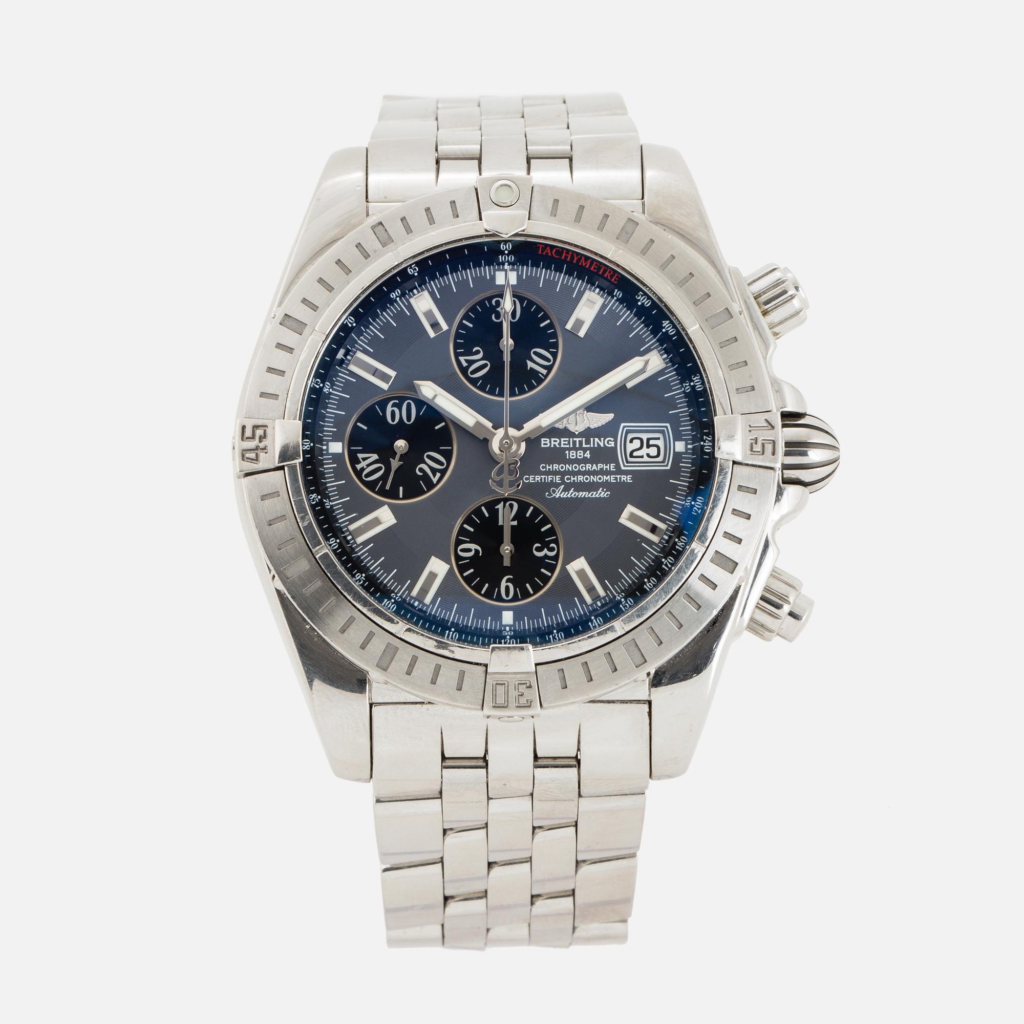 BREITLING, wristwatch, chronograph, 43.7 mm.
