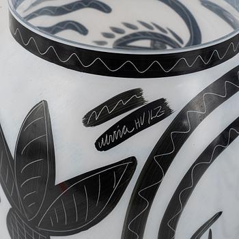 Ulrica Hydman-Vallien, vaser, ett par, Kosta Boda.