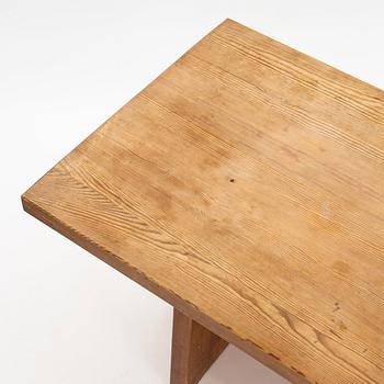 Axel Einar Hjorth, a stained pine 'Lovö' table, Nordiska Kompaniet, Sweden 1930s.