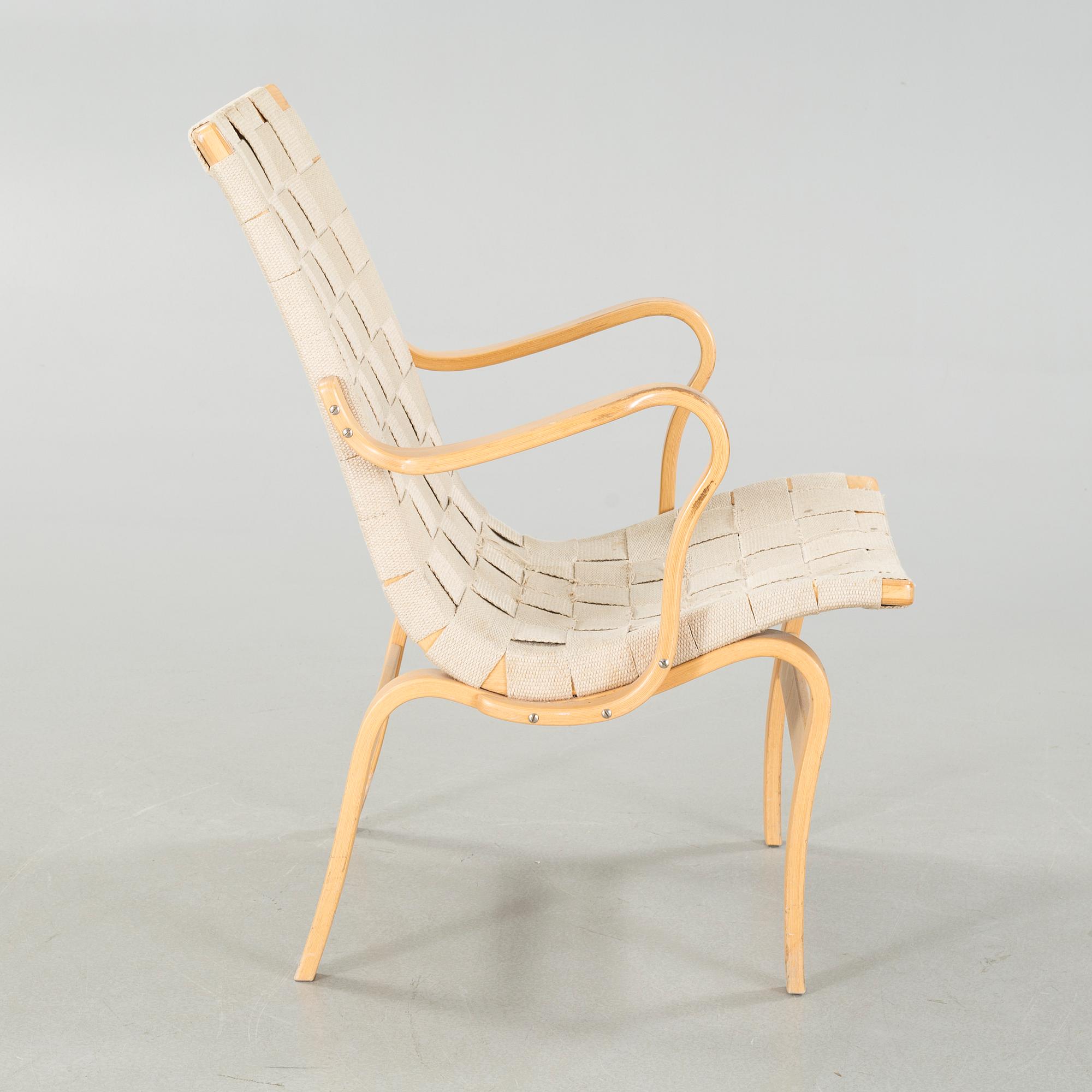 BRUNO MATHSSON, fåtölj, "Eva", Dux, 1900-talets andra hälft.