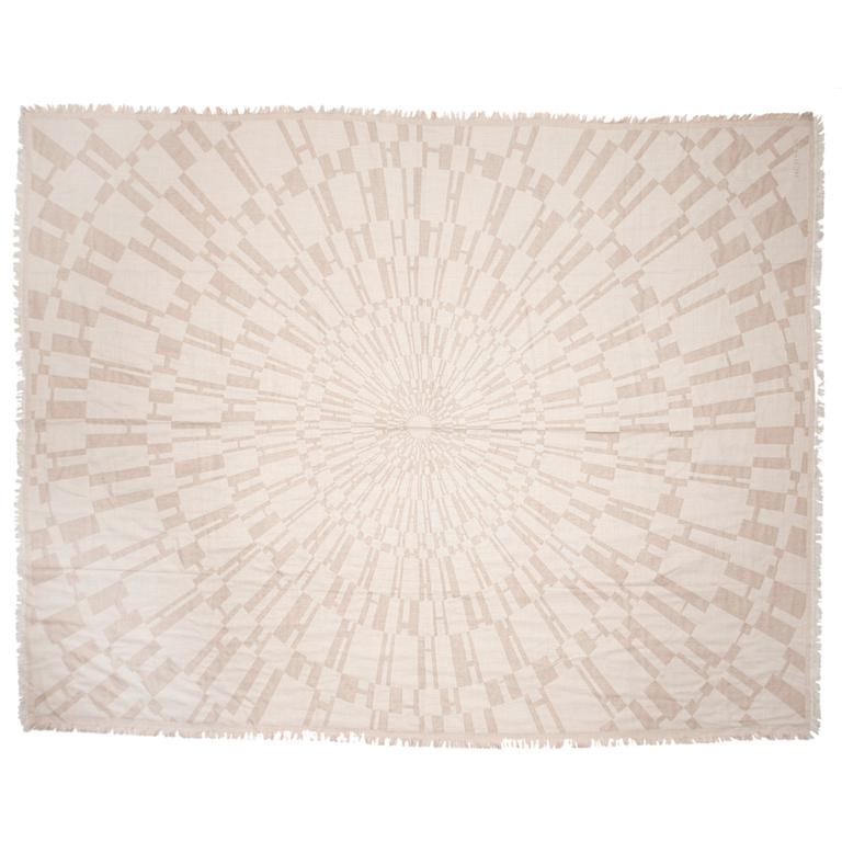 HERMÈS, as cashmere and silk shawl.