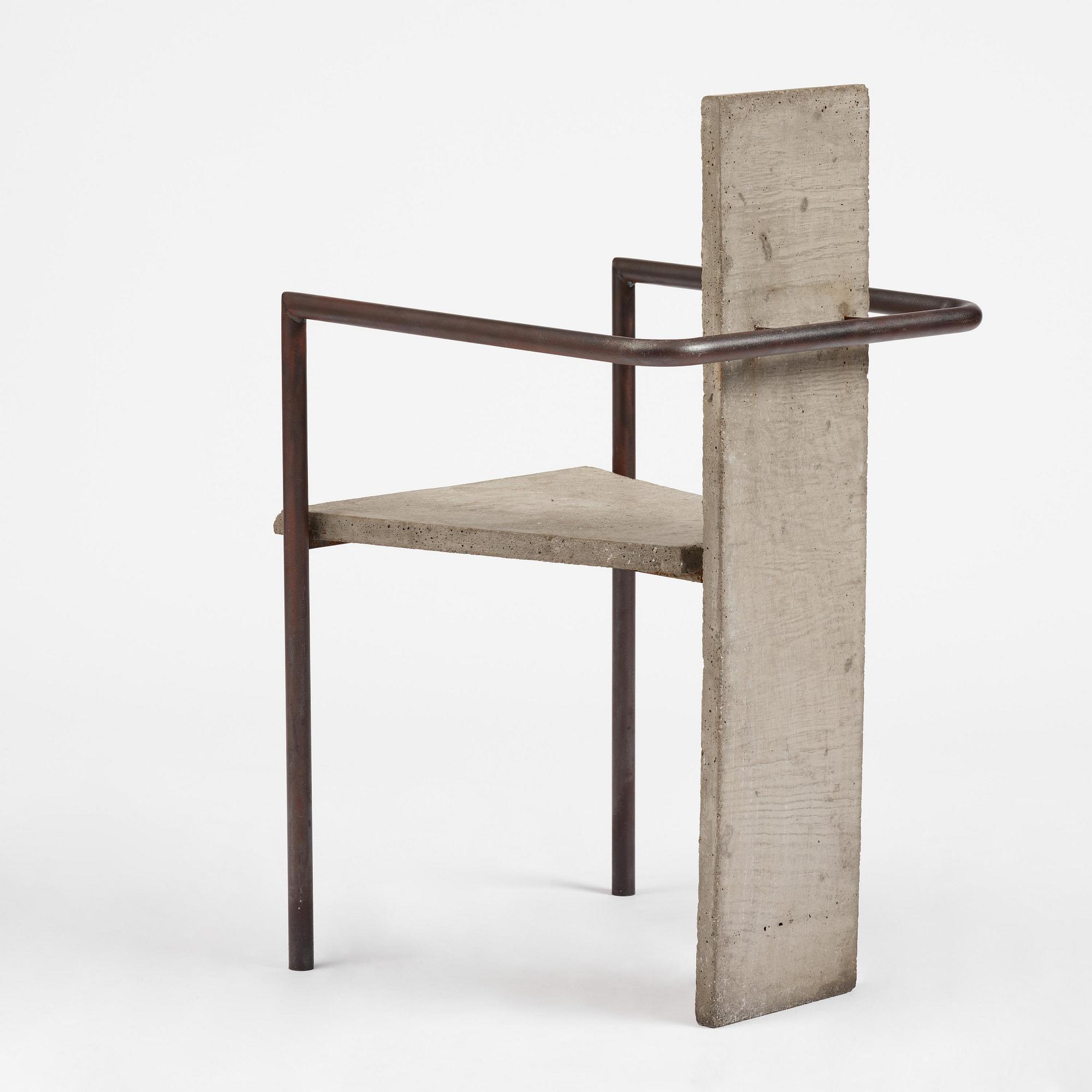 Jonas Bohlin, karmstol, "Concrete", ed. 86/100, Källemo, Värnamo, efter 1981.