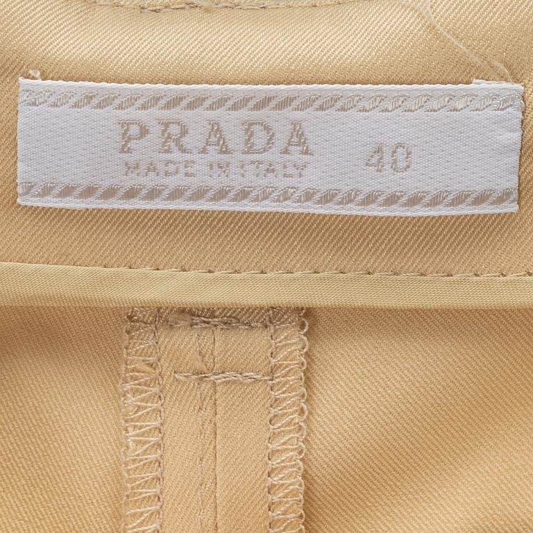 Prada, tunika samt byxa, storlek 40.