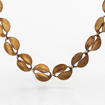 David Andersen, a gilded sterling silver and enamel necklace, Norway.