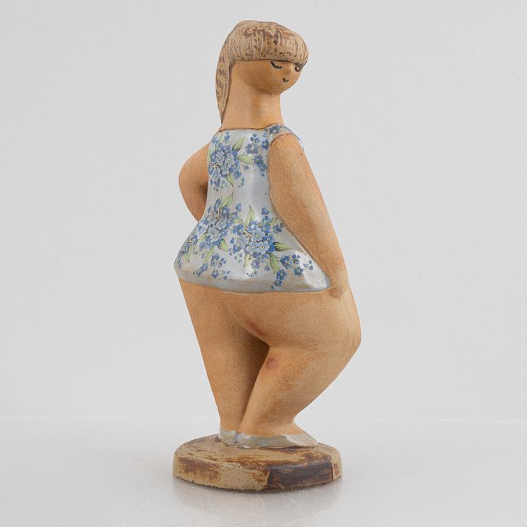 Lisa Larson, figurin, stengods, "Dora", ur serien "ABC-flickor", Gustavsberg.