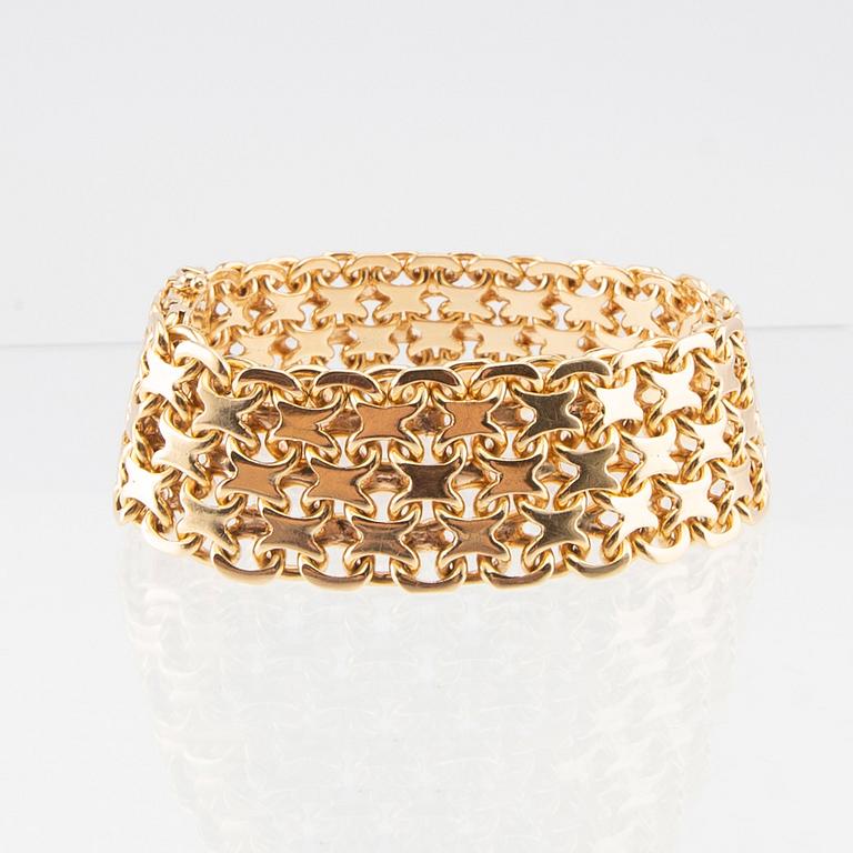 Armband x-länk 18K guld.