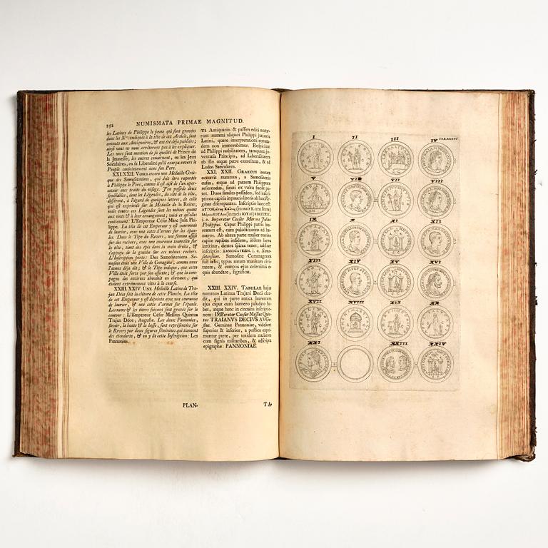 The coin collection of Queen Christina, with 63 engraved plates.