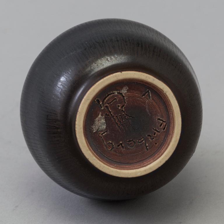 A mid 20th century vase and a bowl by Berndt Friberg, Gustavsberg.