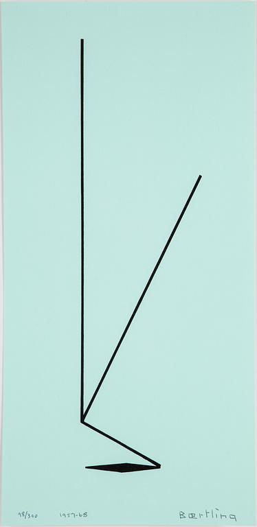 OLLE BAERTLING, "Kero", 1957, serigrafi, numrerad 98/300, dat. 1957-68.