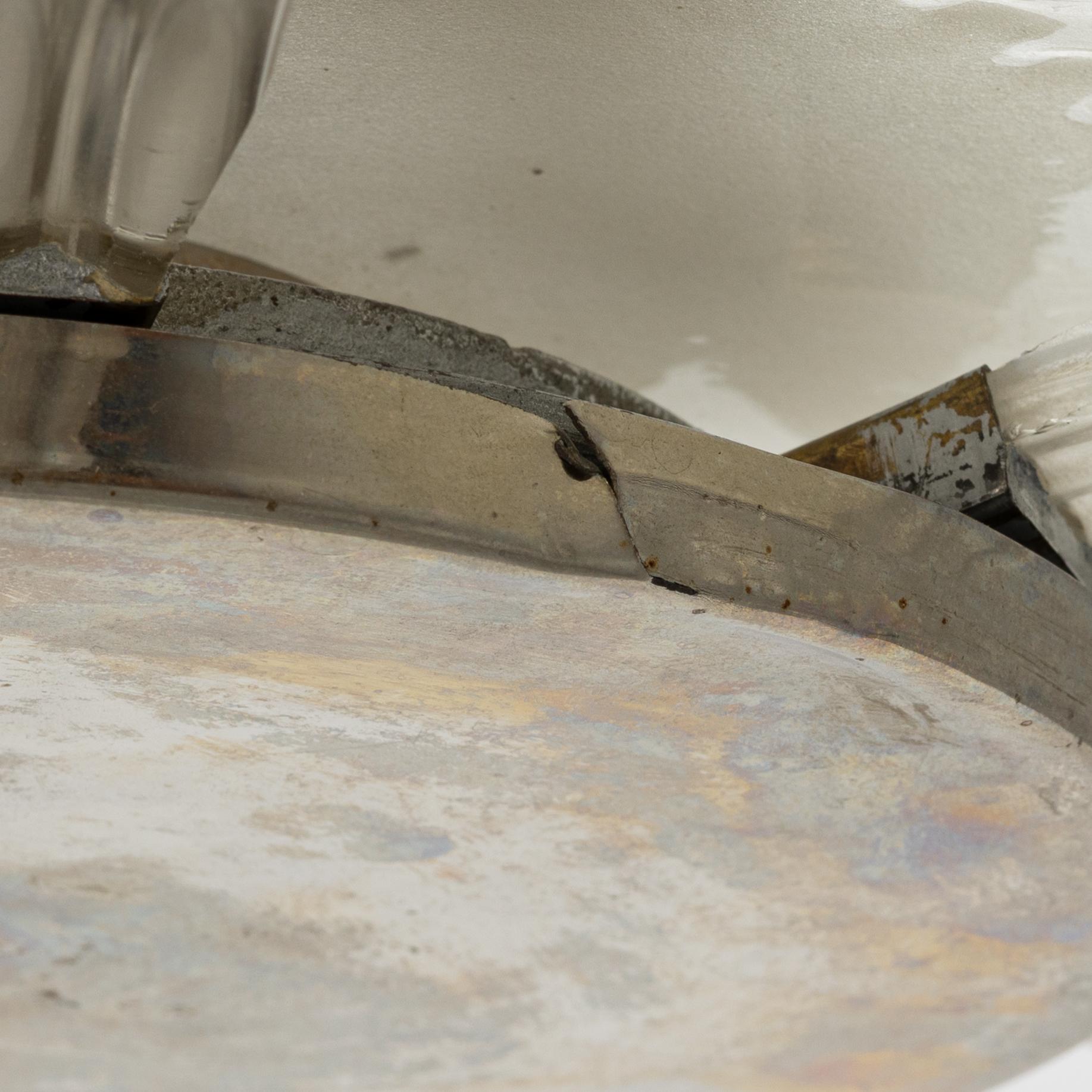 Sven Palmqvist, a ceiling lamp, Orrefors 1940's.