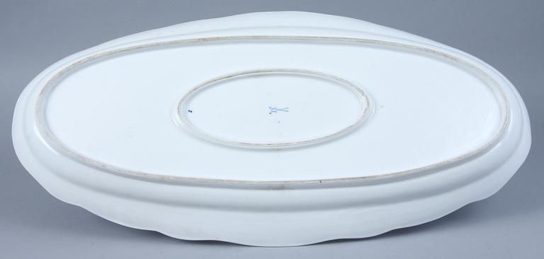 STEKFAT, porslin, Meissen, 1900-tal.