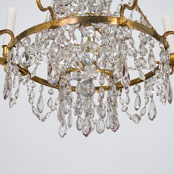 A 19th-century chandelier.
