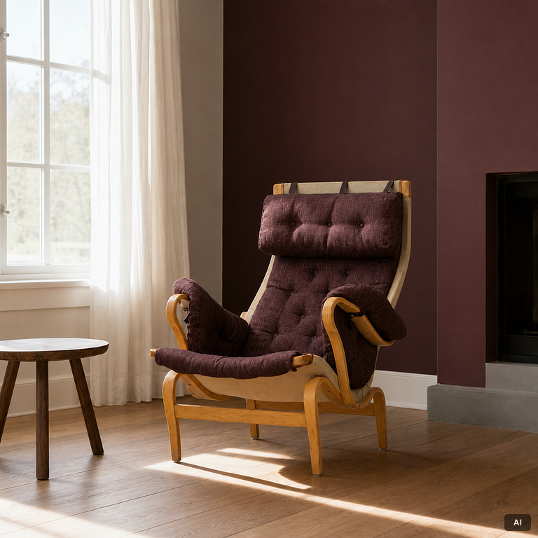 Bruno Mathsson, Armchairs, a pair, "Pernilla", Dux, late 20th century.